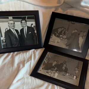 Authentic Vintage Ronald Reagan Framed Photo Set (October 18, 1970) - 10" x 12"
